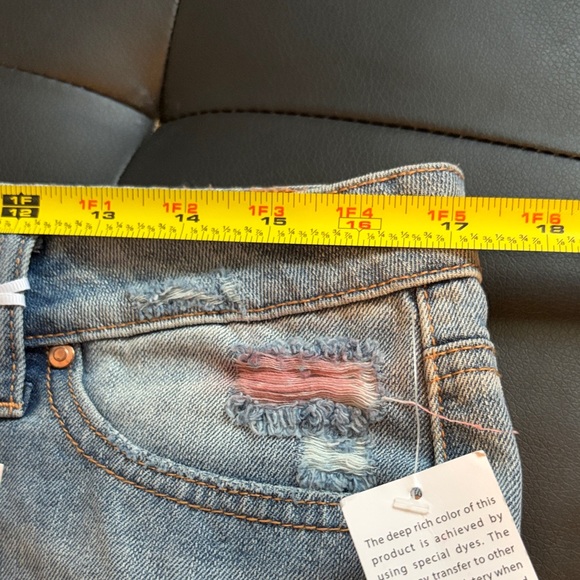 NWT Candie’s Pink Distressed Jean Shorts size 11 - Picture 11 of 13